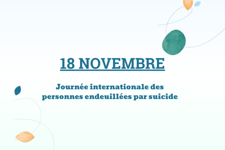Journée internationale des personnes endeuillées par suicide