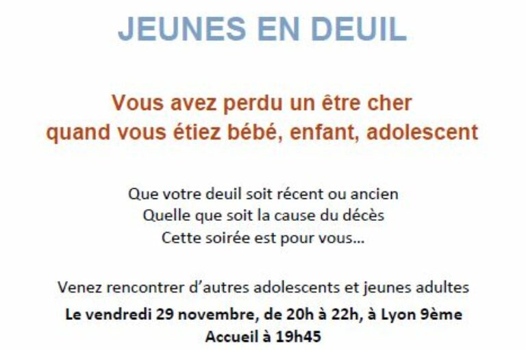 Jeunes en deuil – EKR Rhône